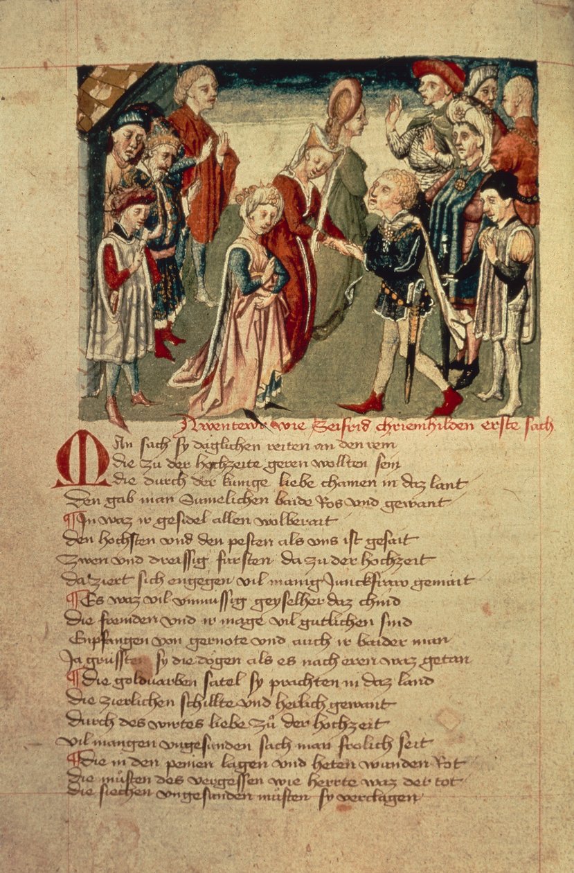 Siegfried ser Kreimhild för första gången, från 
