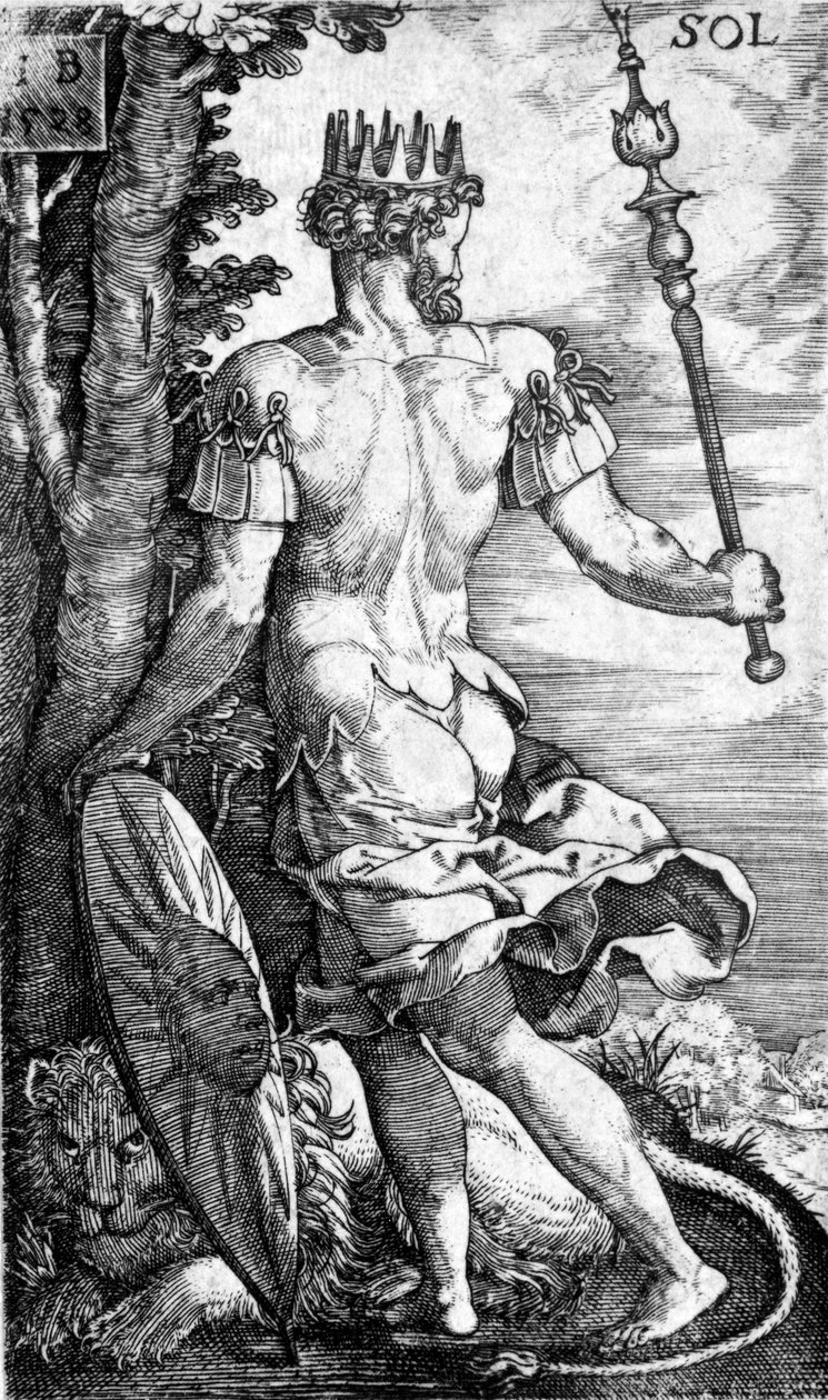Sol, tryckt av Georg Pencz, 1529 av German School