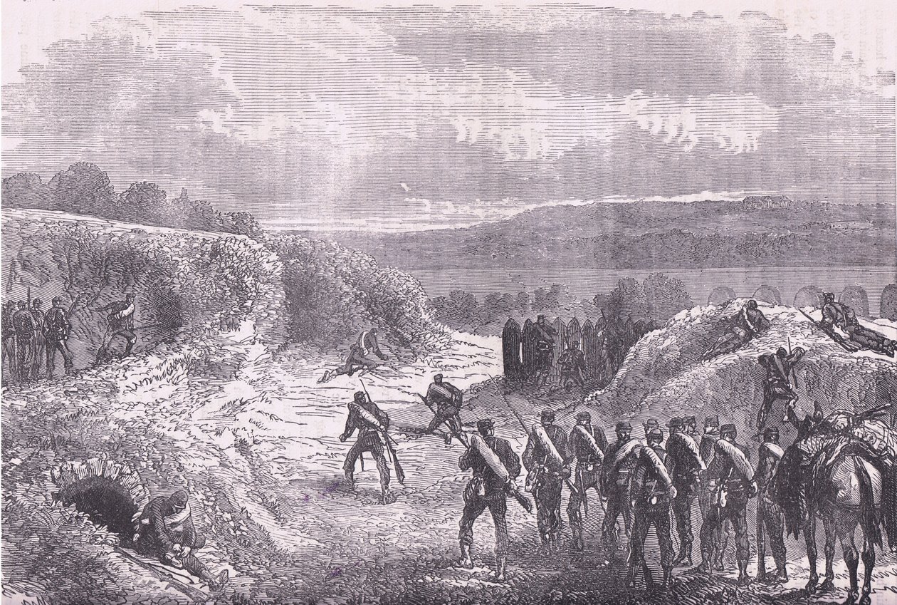 Sortie från Paris, Cassells historia om kriget mellan Frankrike och Tyskland publicerad av Cassell and Company Limited, ca 1890 (litho) av German School