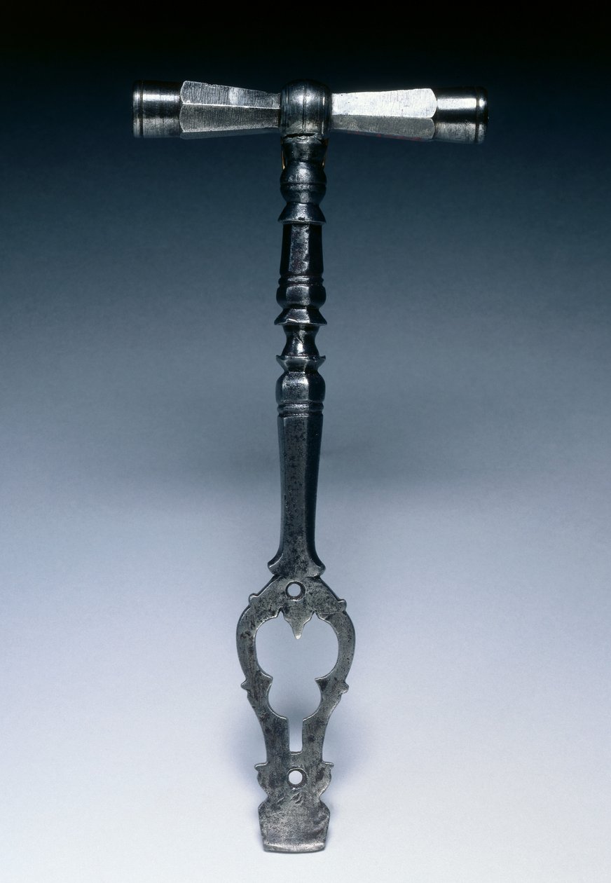 Nyckel för en hjullåspistol, c.1600-25 (stål) av German School