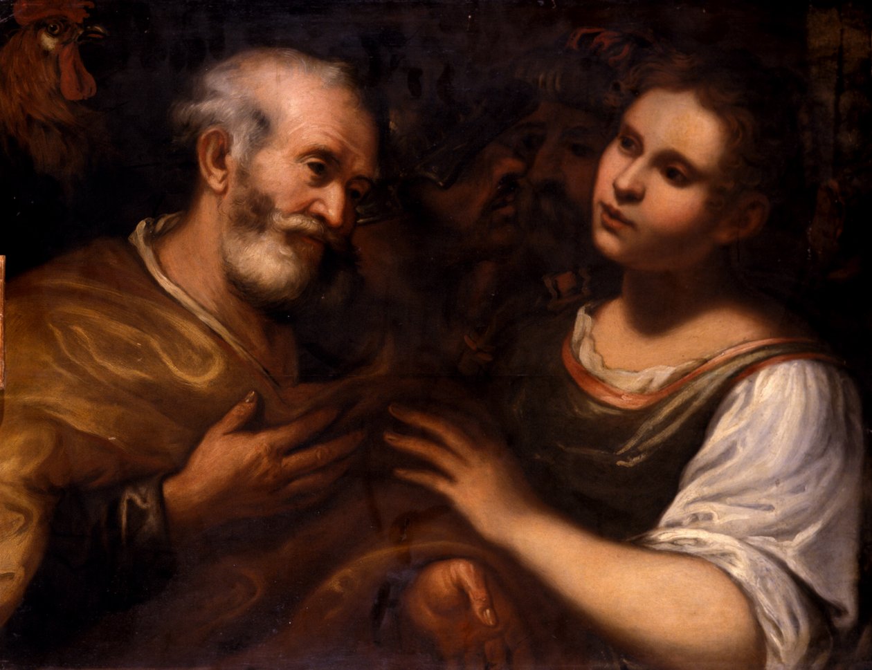 Sankt Petrus och Maria Magdalena, ca 1600 av German School