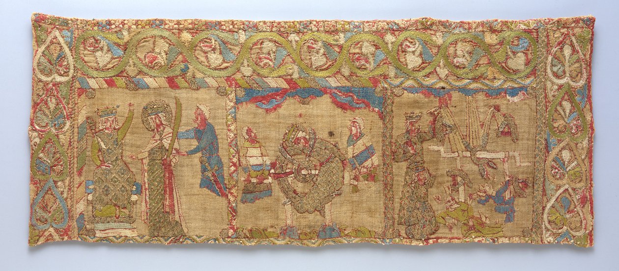 Stal med St. Katarinas martyrskap, Rhenland, c.1200 av German School