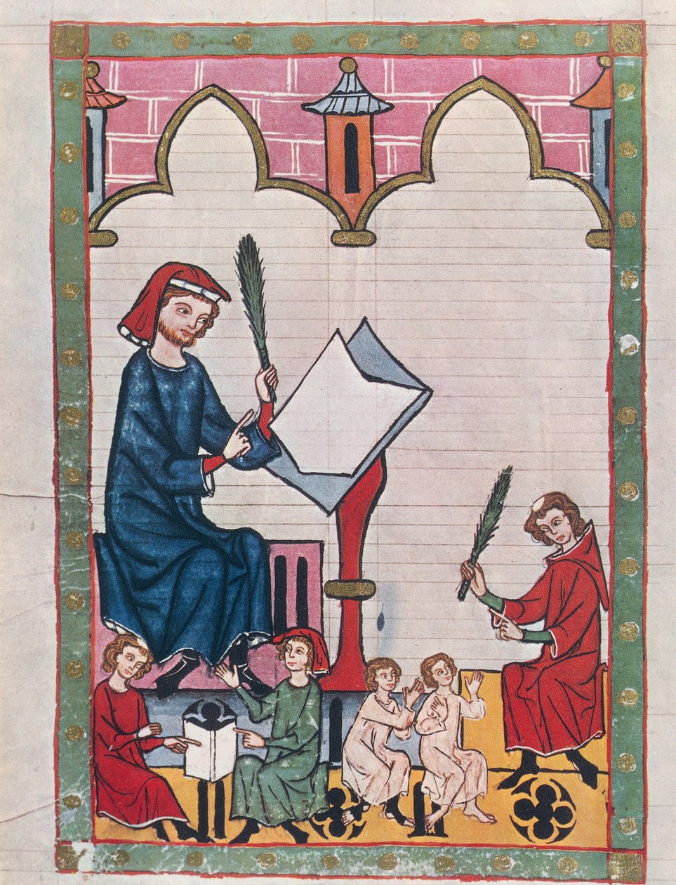 Studenter i ett kloster, från 