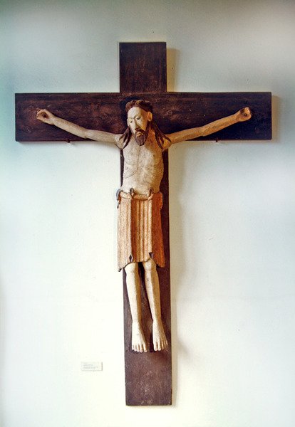 The Christ of Untergermaringen, Kaufberen, c.1180 (målat trä) av German School