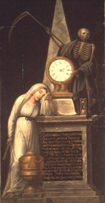 Begravningsmonumentet för sångerskan Catharina Margaretha Docetti, född Tausch, Heidelbergs skola av German School