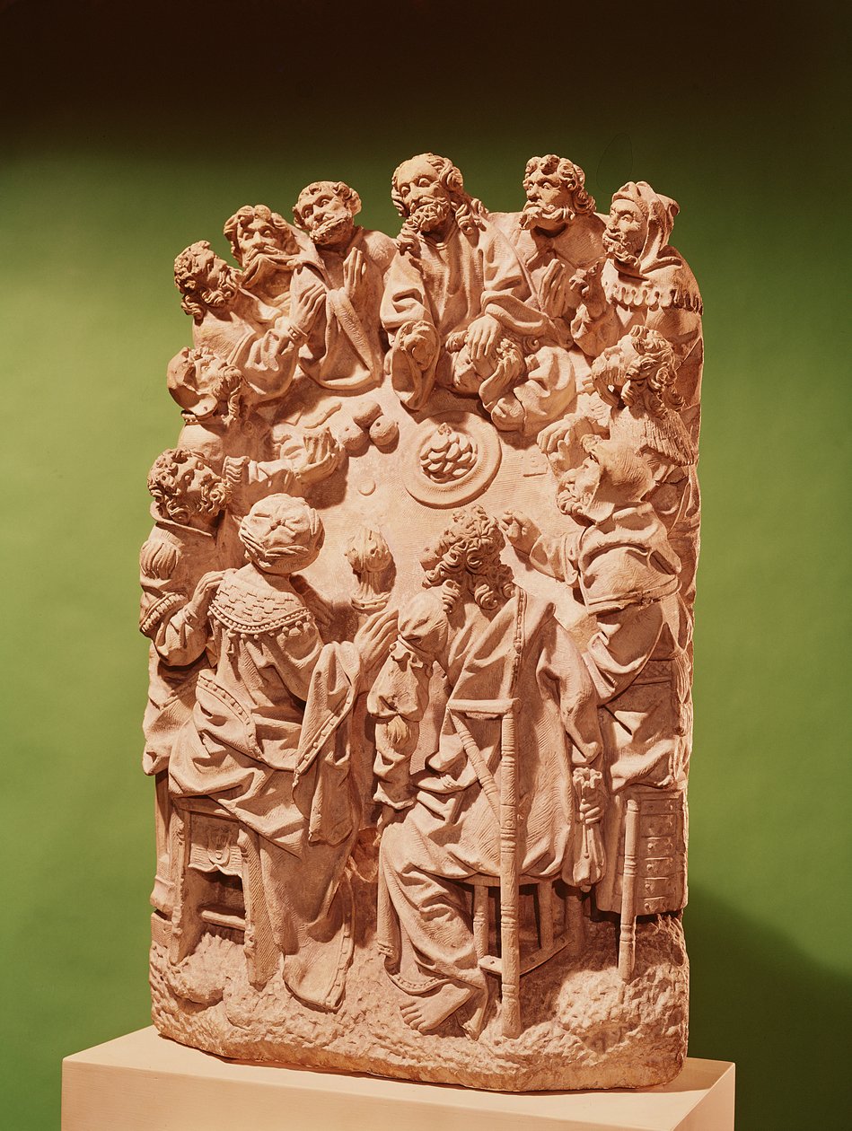 Nattvarden, ca 1500-30 (kalksten) (se 391865 för detaljer) av German School