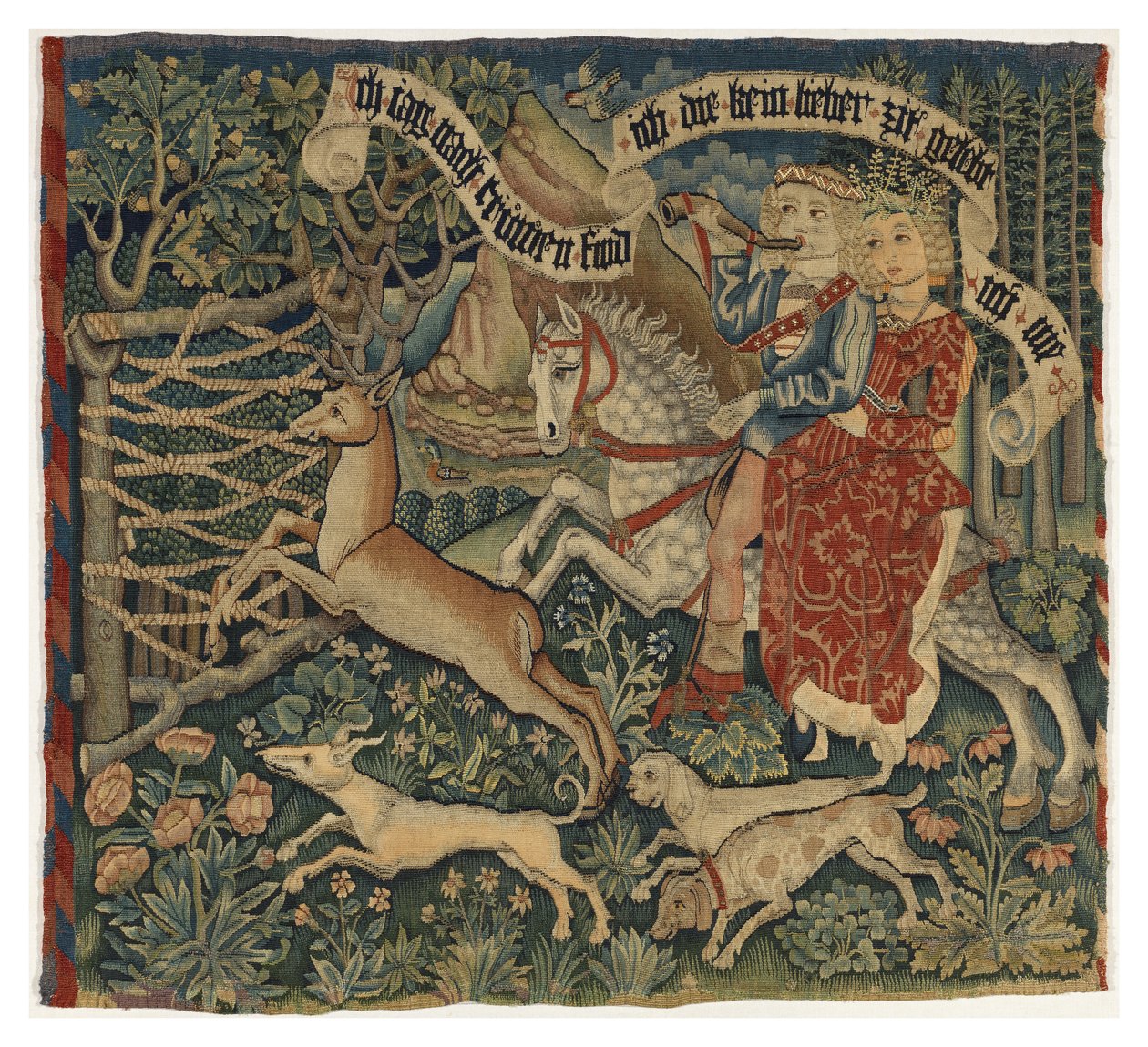The Pursuit of Fidelity, ca 1475-1500 (gobeläng) av German School