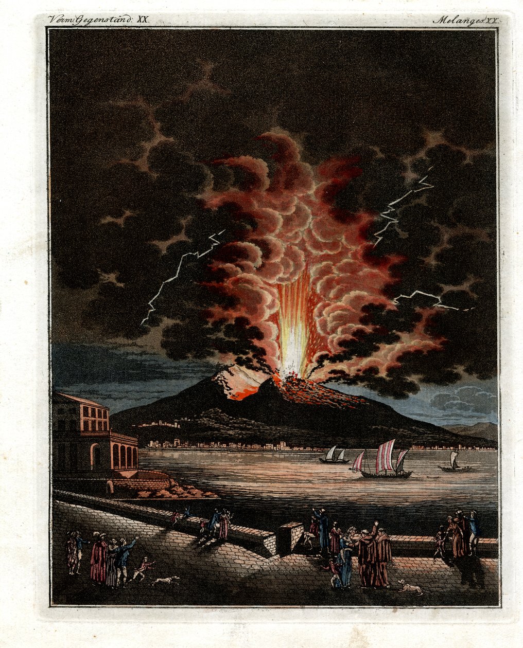 Vesuvius av German School