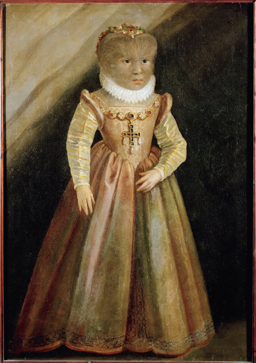 Dotter till Petrus Gonzalvus, den hårige mannen från Teneriffa... av German School