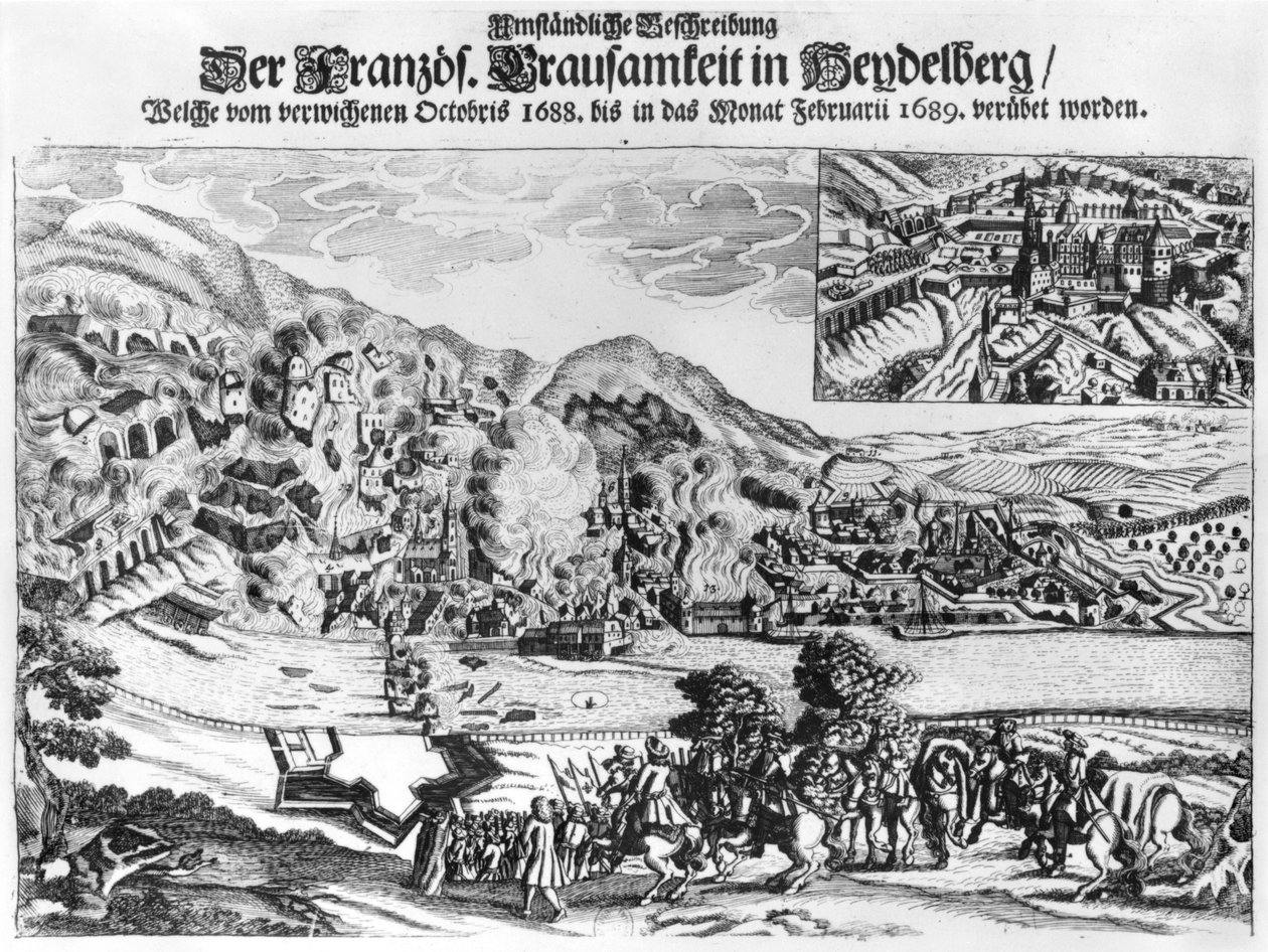 Fransmännens intagande och förstörelse av Heidelberg i februari 1689 av German School