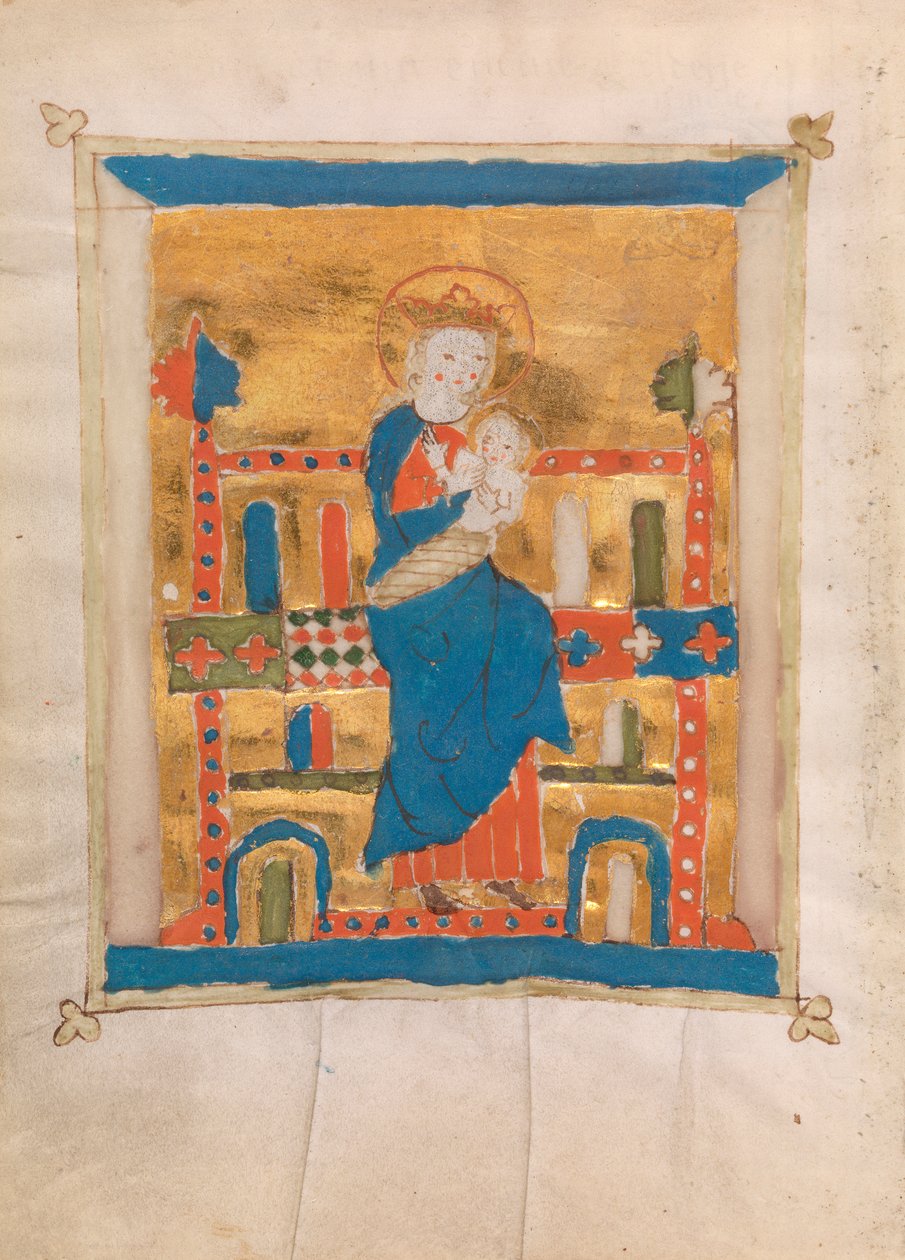 Jungfru och barn, 1400 (wc på veläng) av German School