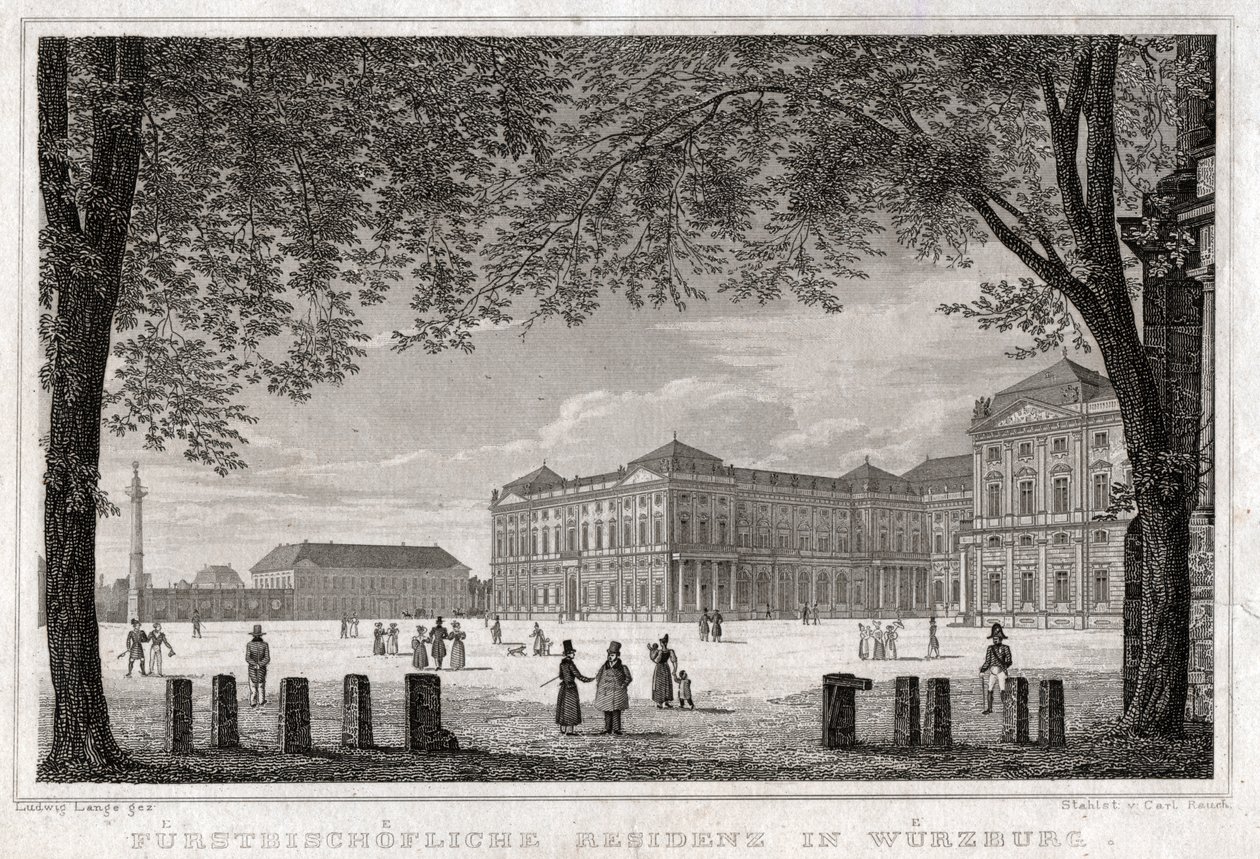 Würzburg. (gravyr, ca 1850) av German School