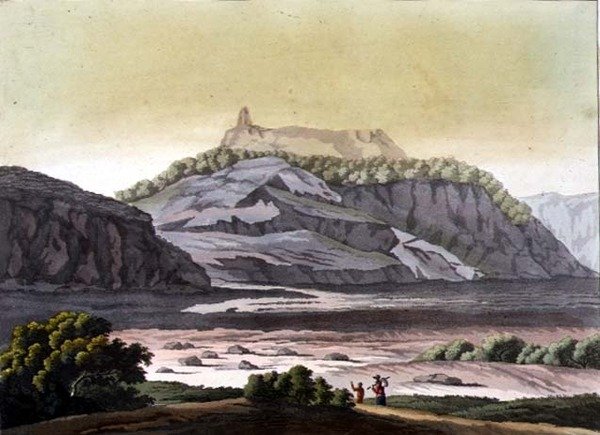 Utsikt över Cofre de Perote Park, Mexiko (färg litho) av Gerolamo Fumagalli
