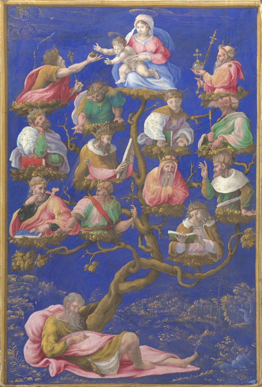 Jesses träd, ca 1535 av Gerolamo Genga