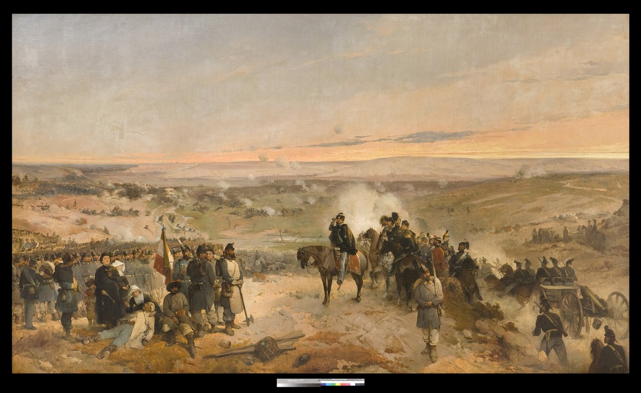 Slaget vid Chernaya av Gerolamo Induno