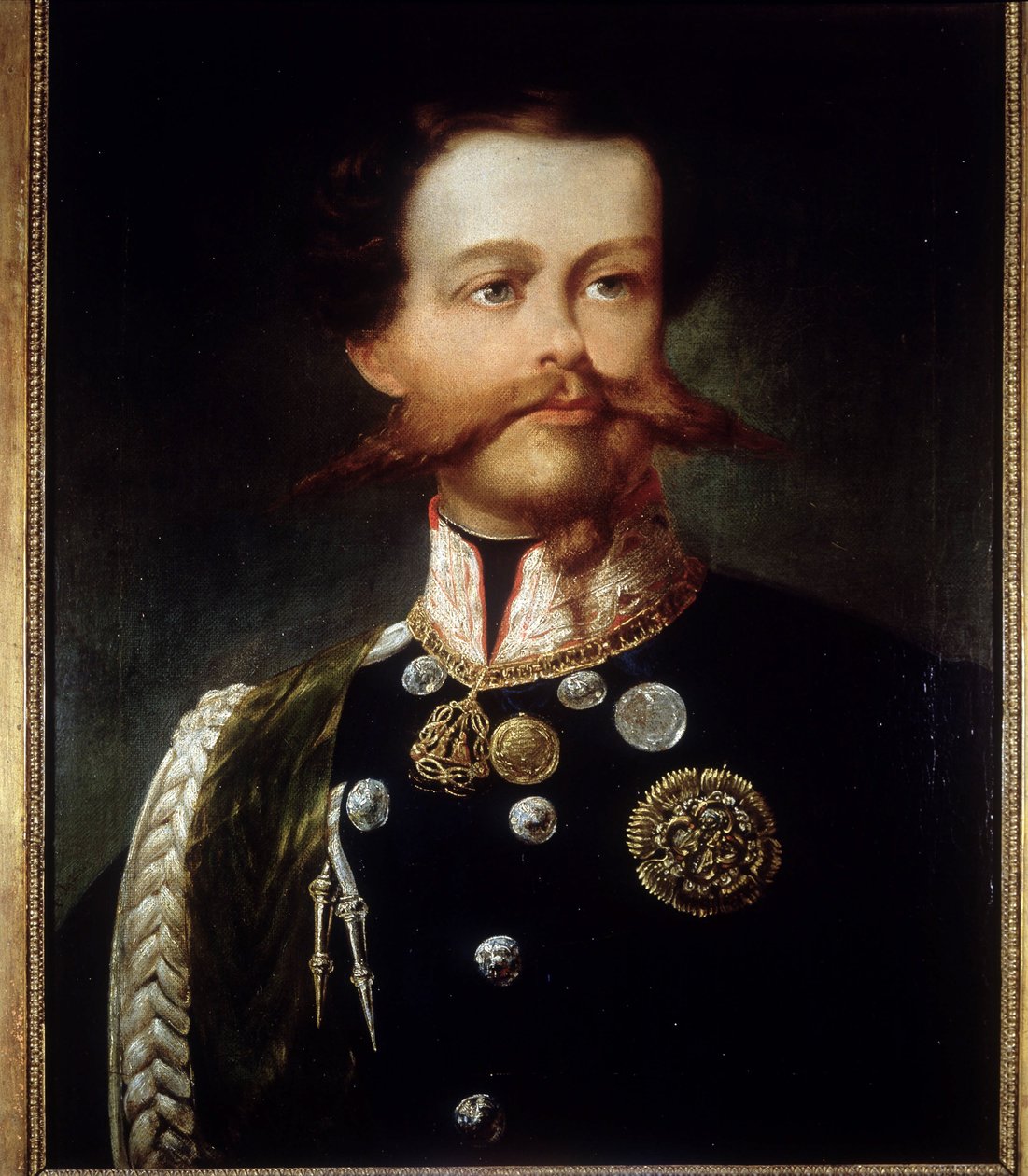 Porträtt av Victor Emmanuel II (Victor-Emmanuel) (Vittorio Emanuele) (1820 - 1878) av Gerolamo (Girolamo) Induno. Risorgimentos museum. Milano. av Gerolamo Induno