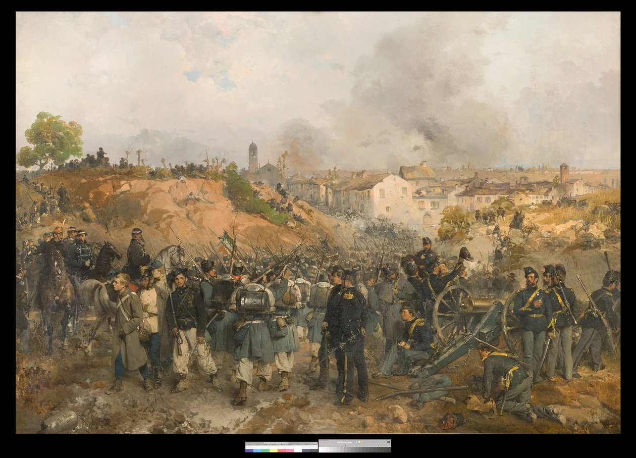 Palestros fall, 30 maj 1859 av Gerolamo Induno