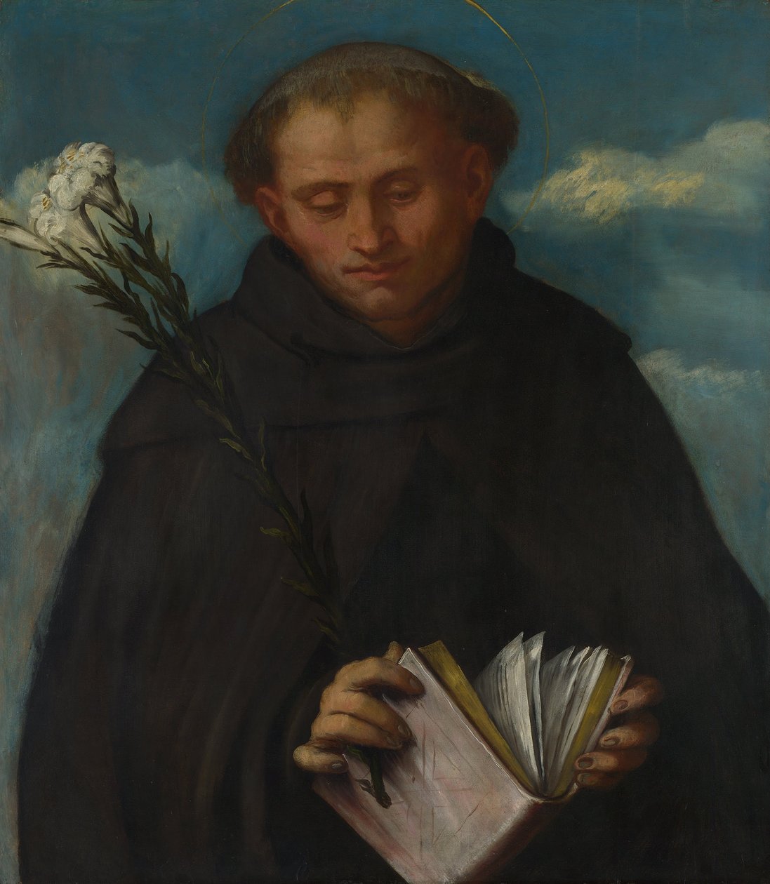 Sankt Filippo Benizzi, ca 1524 av Gerolamo Romanino