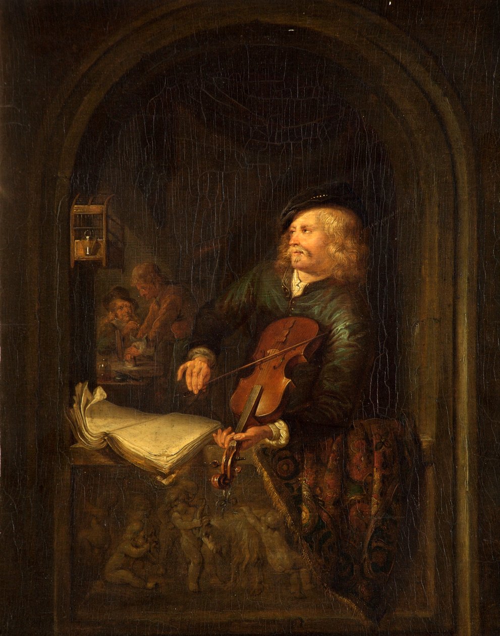 Man med en fiol av Gerrit Dou
