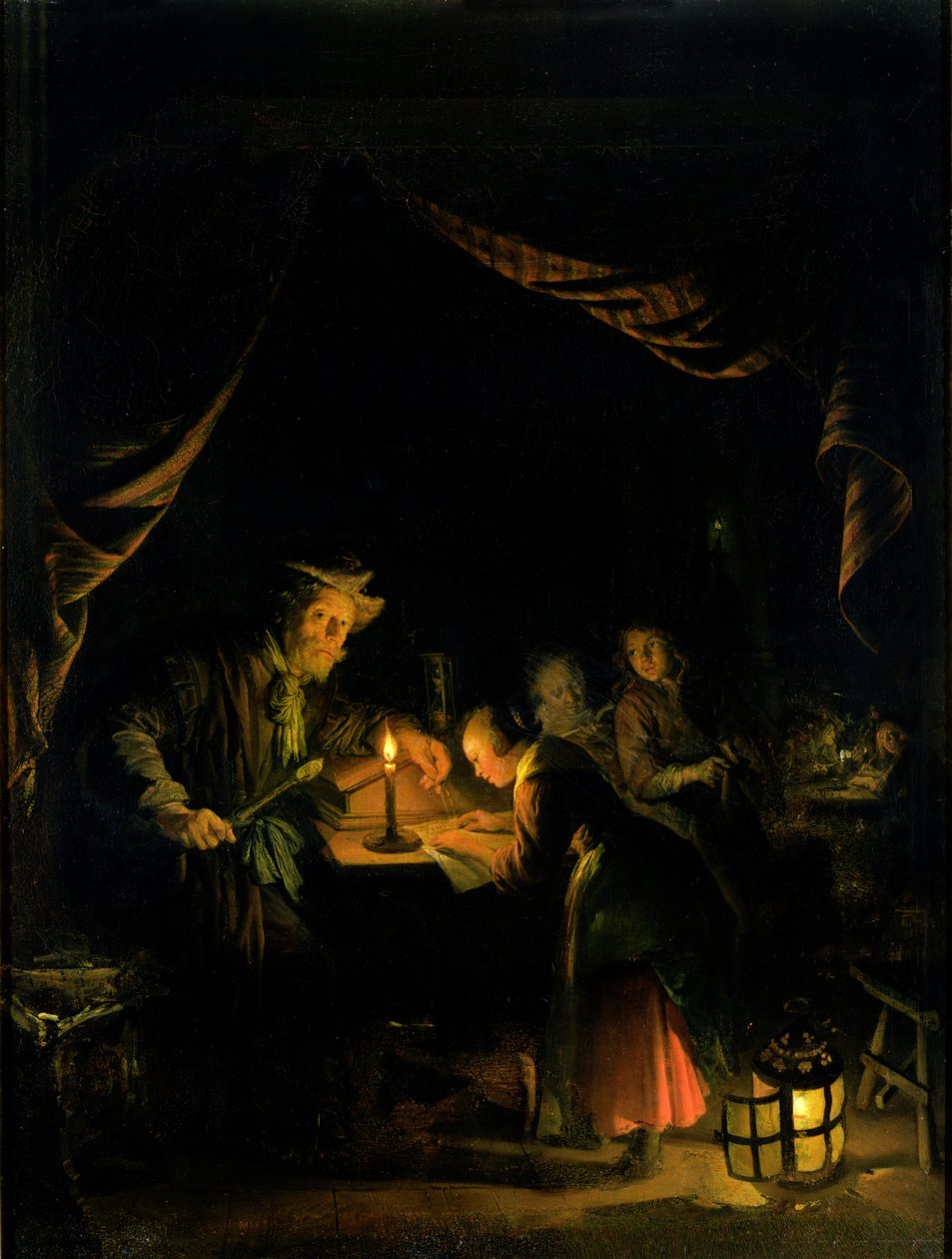 Skolmästaren, 1660-65 av Gerrit Dou