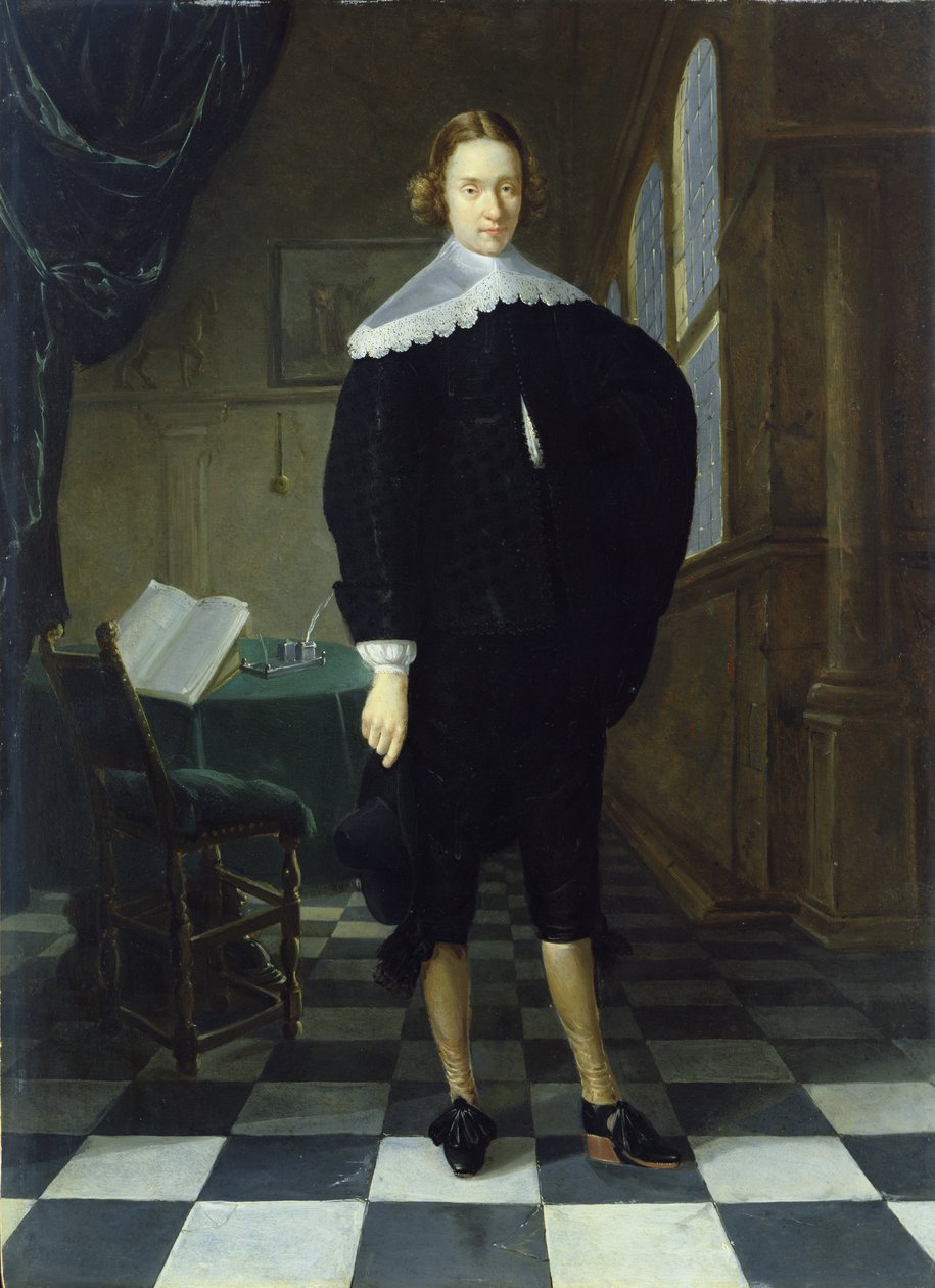 Porträtt av en ung man av Gerrit van Donck