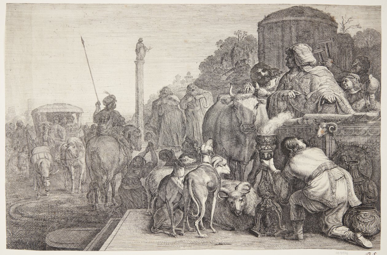 Paulus och Barnabas i Lystra av Gerrit Claesz. Bleker