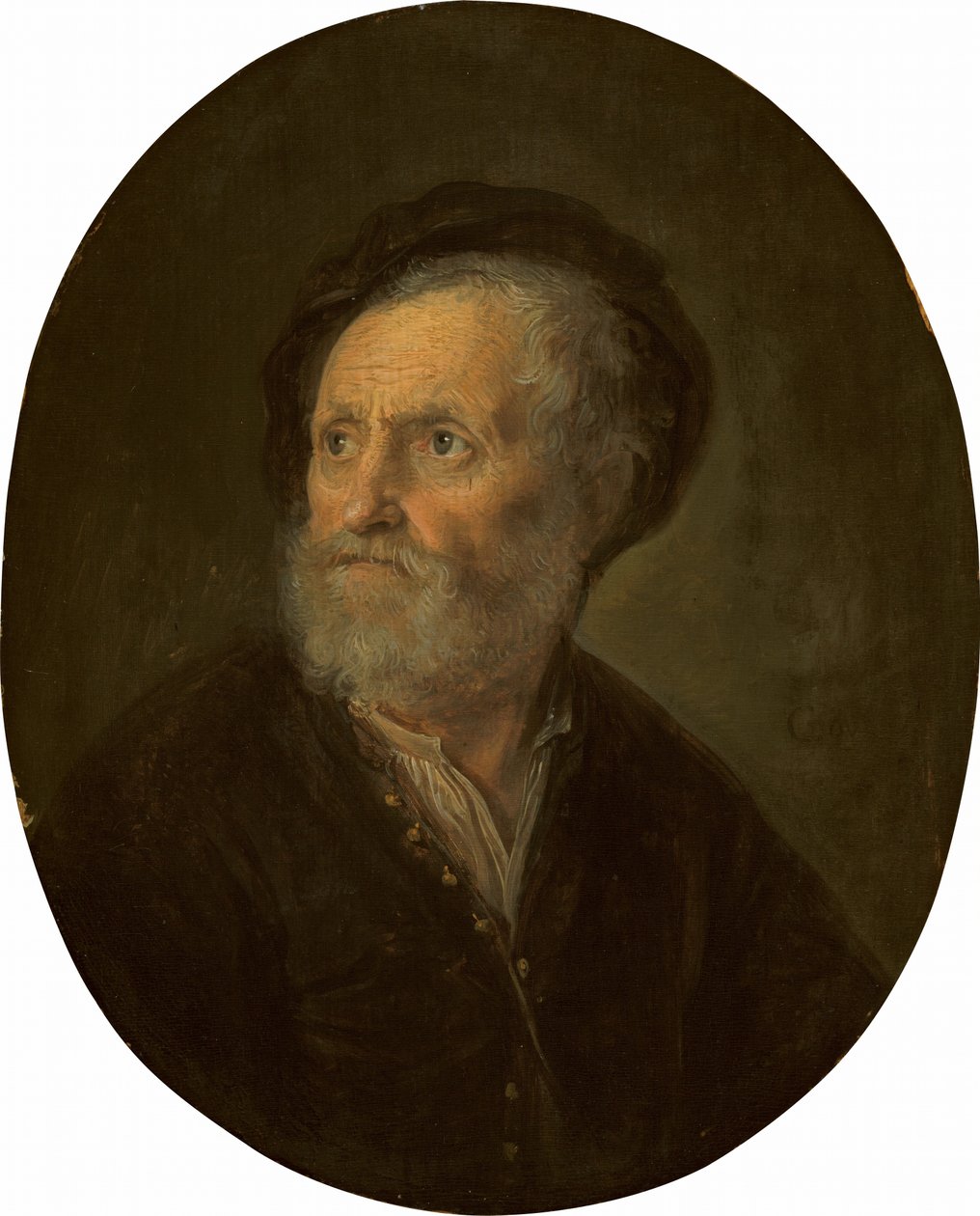 Byst av en skäggig man av Gerrit Dou