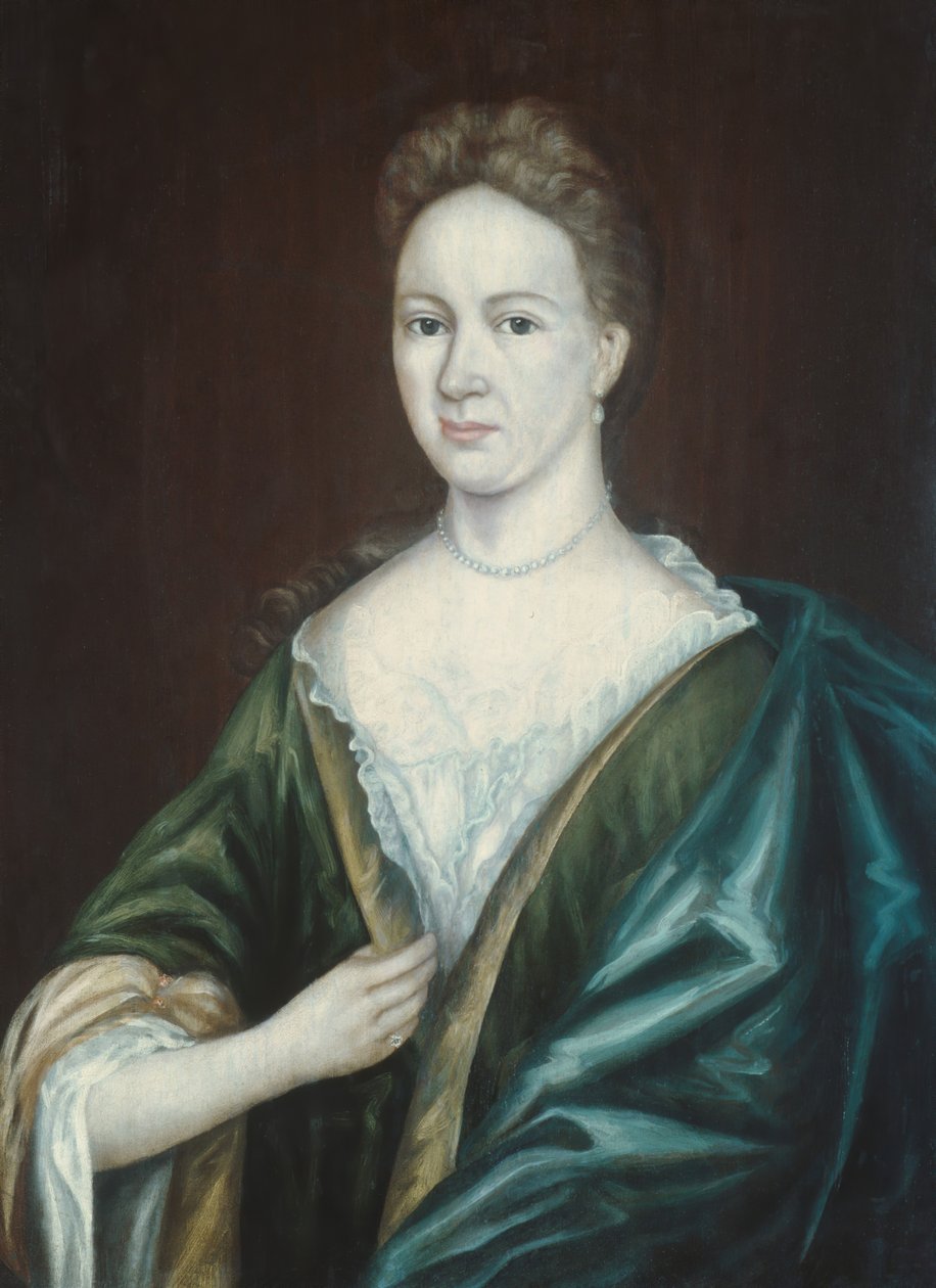 Mrs Augustus Jay, ca. 1700. av Gerrit Duyckinck