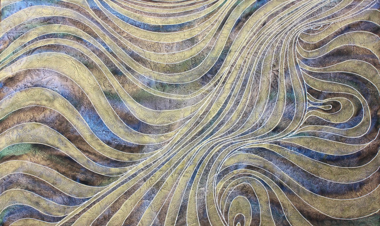 Journey 253, In the Robes of Buddha, 2009 (akryl på duk) av Gerrit Greve