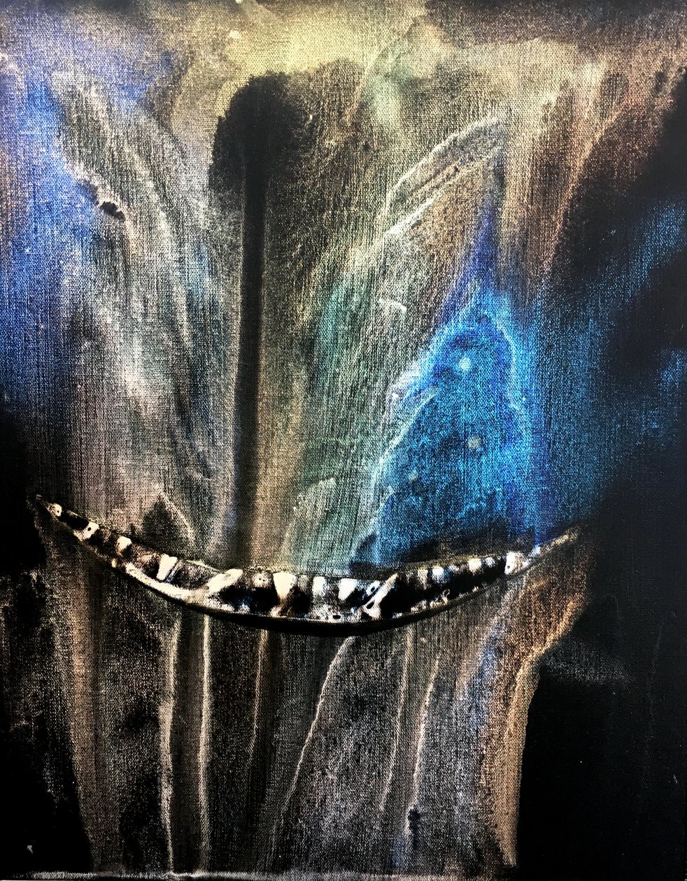 Voyage 216, 2017 (akryl på duk) av Gerrit Greve