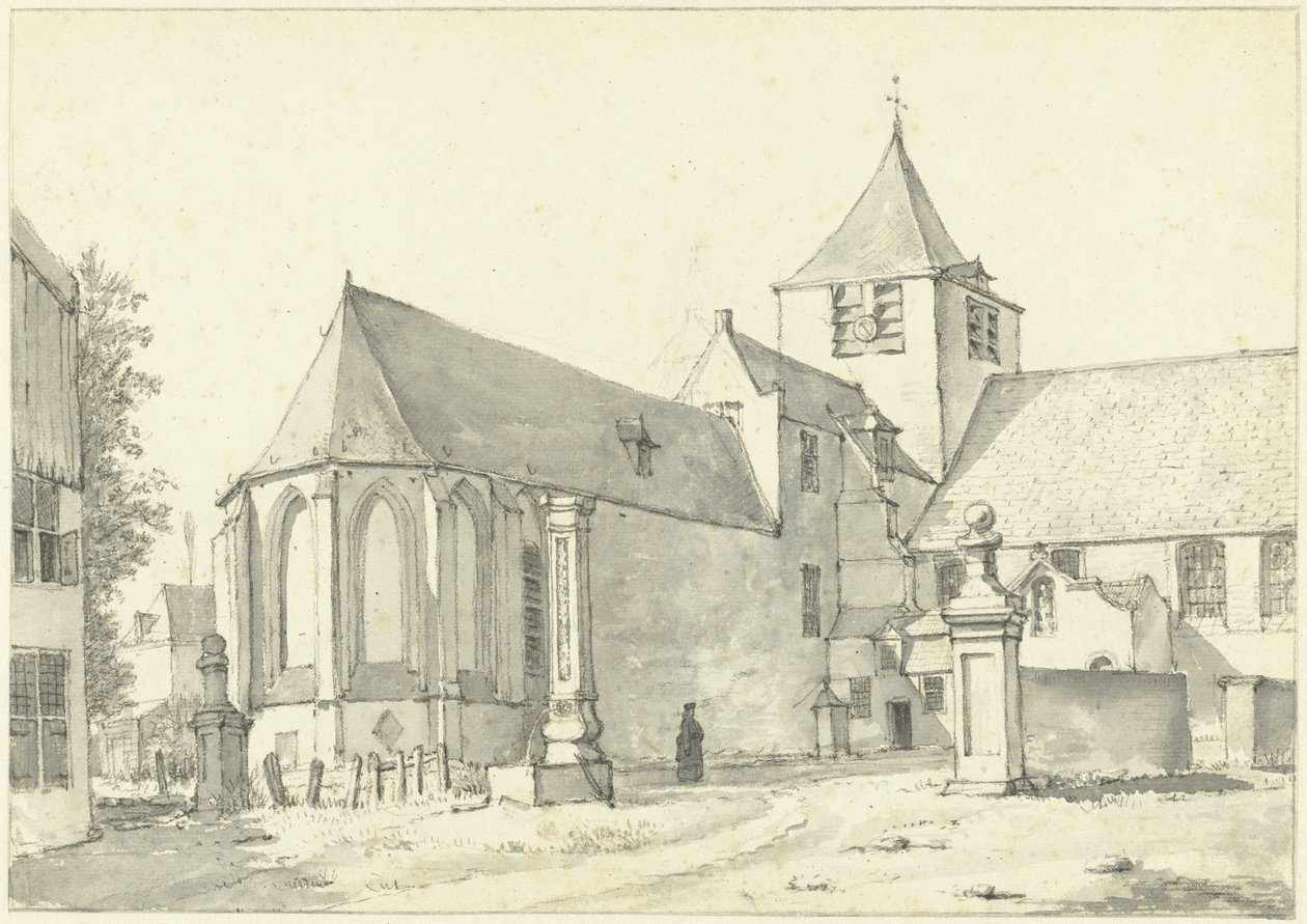 Kyrkan i Laeken nära Bryssel av Gerrit Lamberts
