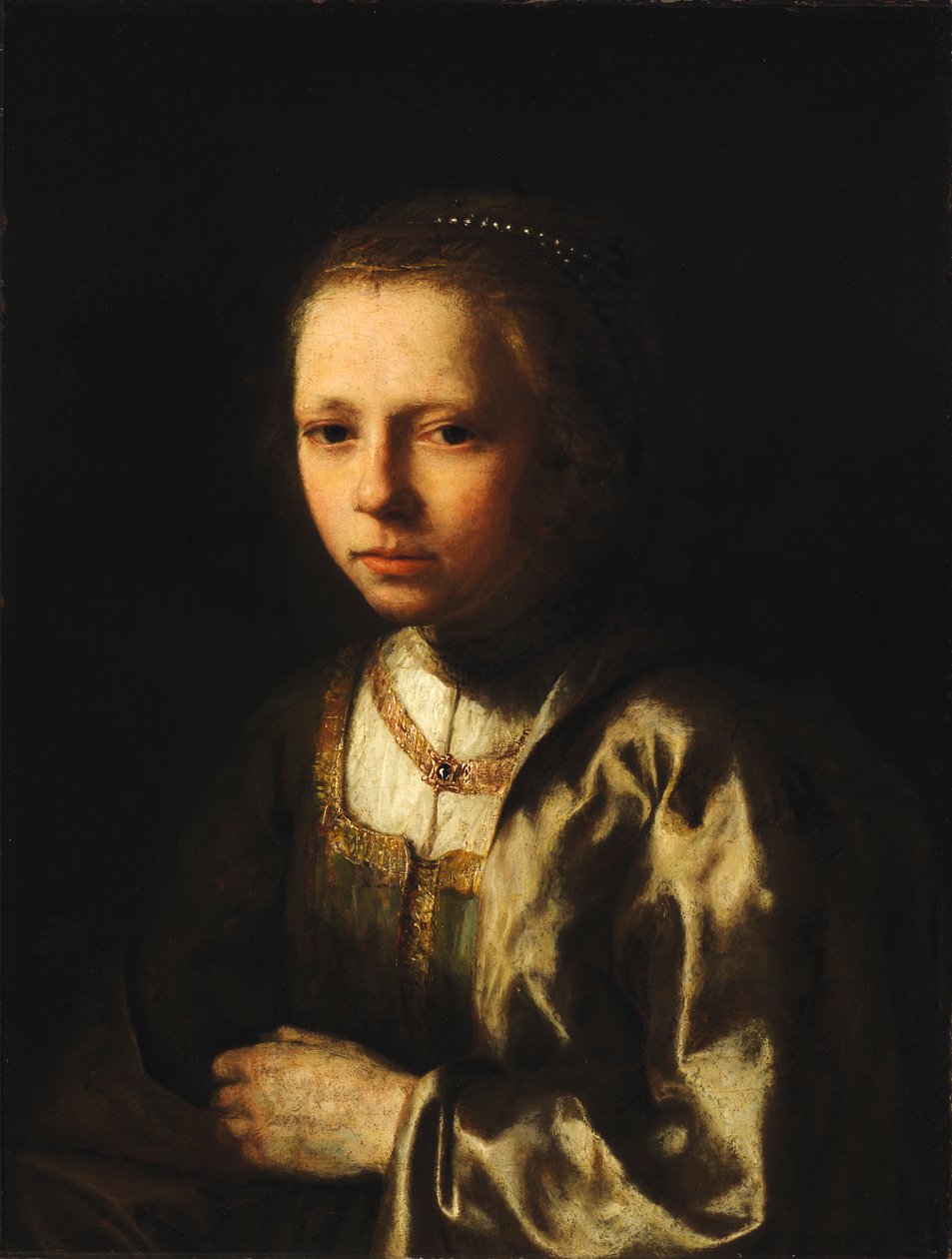Ung flicka, 1600-talet. av Gerrit Willemsz Horst
