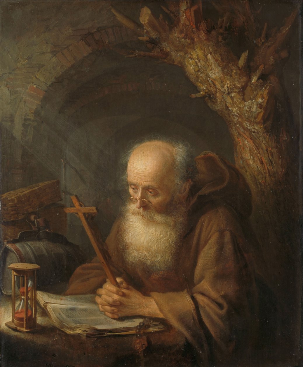 En eremit av Gerrit or Gerard Dou
