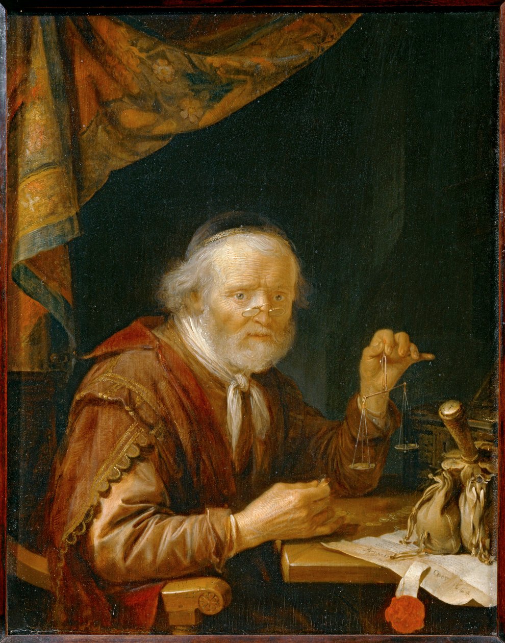 Guldvägaren ... av Gerrit or Gerard Dou