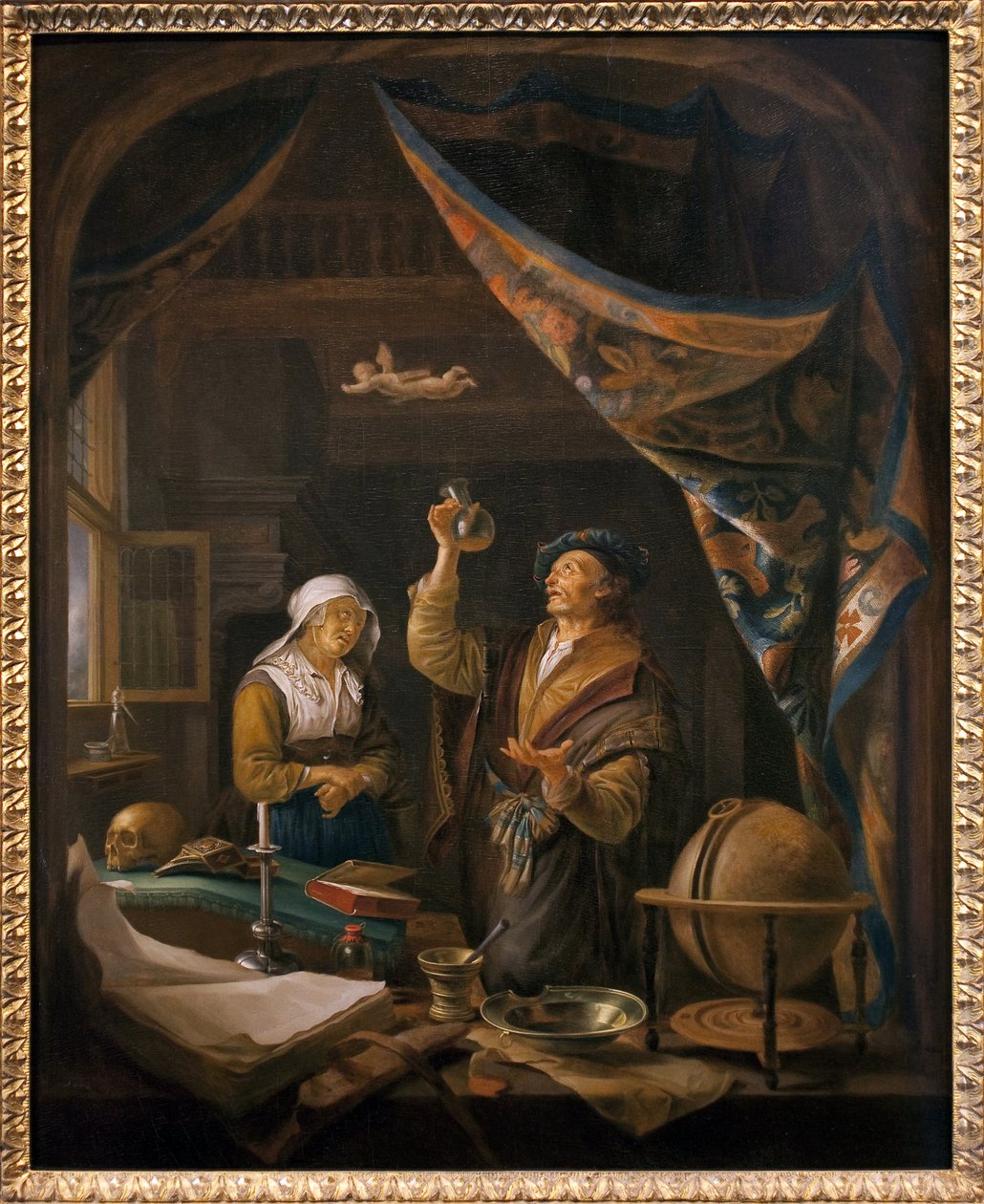 Läkaren i urinen. Från en målning av Gerard Dow av Gerrit Dou