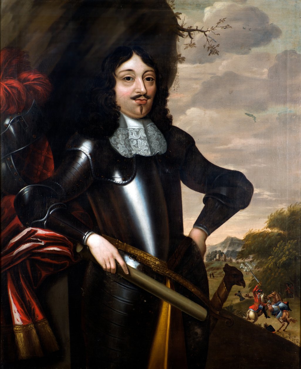 Porträtt, kallad James Graham av Gerrit van (manner of) Honthorst