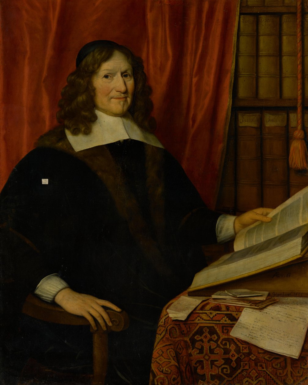 Porträt eines Rechtsgelehrten av Gerrit van Honthorst