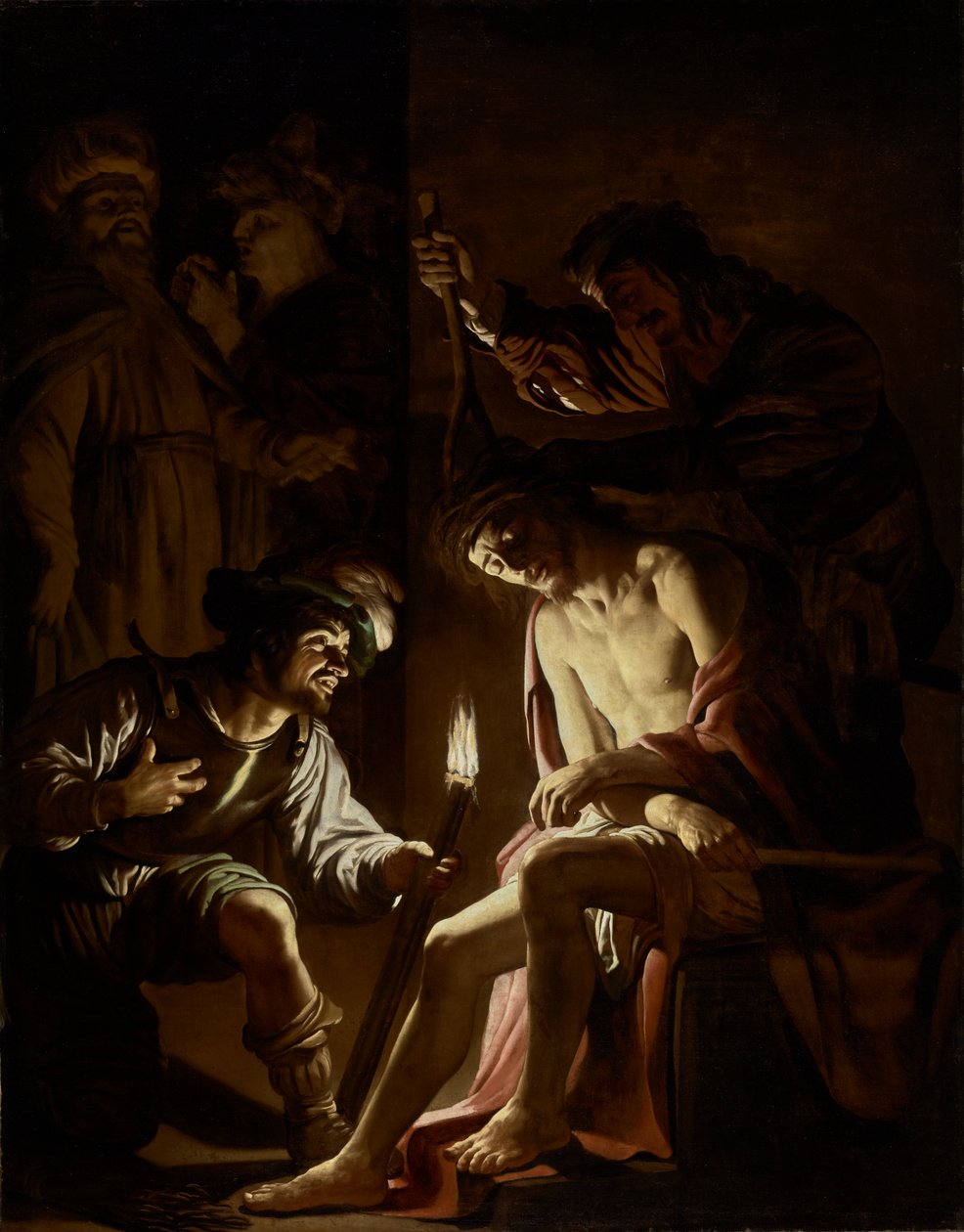 Kristus krönt med törnar, c.1620 av Gerrit van Honthorst
