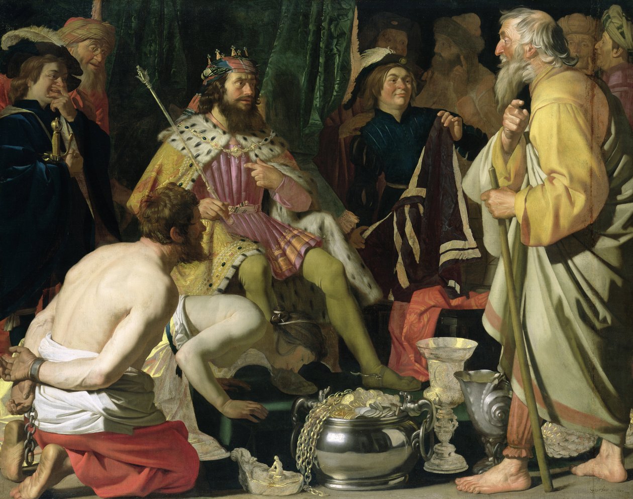 Croesus och Solon, 1624 av Gerrit van Honthorst