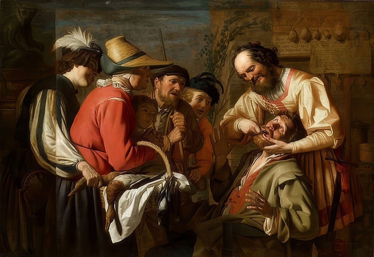 Tanddragaren. 1628 (?) av Gerrit van Honthorst