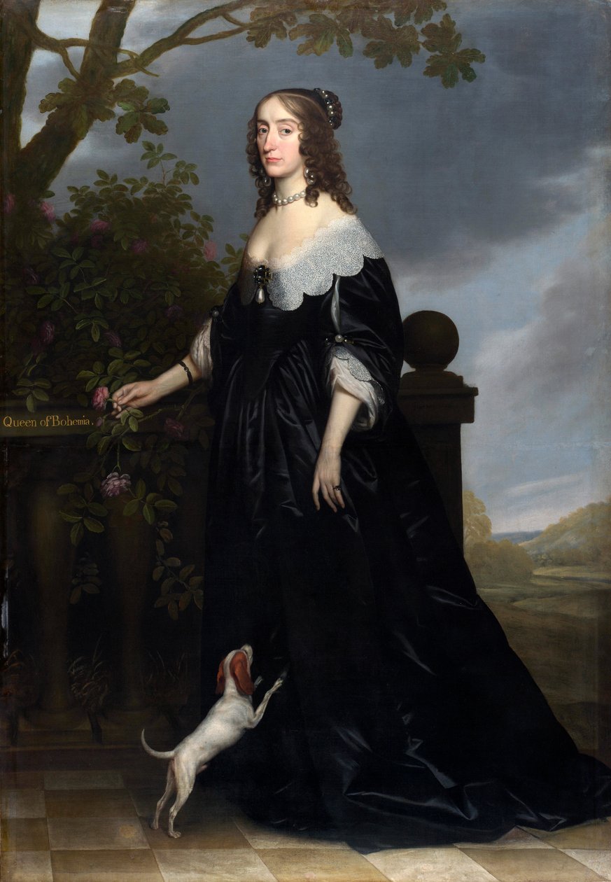 Elizabeth Stuart 1596-1662, drottning av Böhmen, 1642 av Gerrit van Honthorst