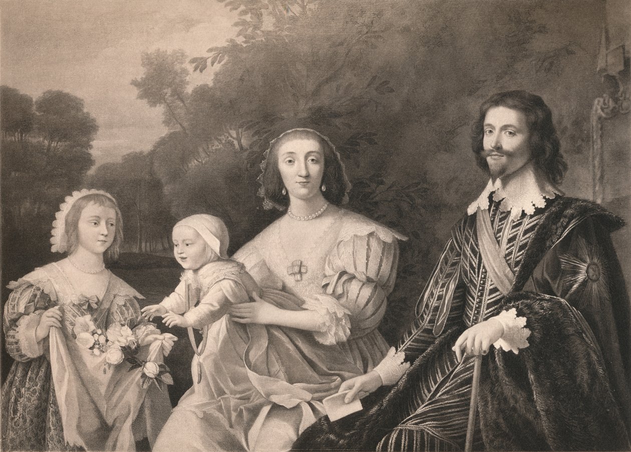 George Villiers, hertig av Buckingham och familj, 1628, 1904 av Gerrit van Honthorst