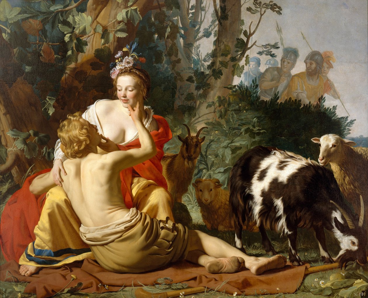 Granida och Daifilo, 1625 av Gerrit van Honthorst