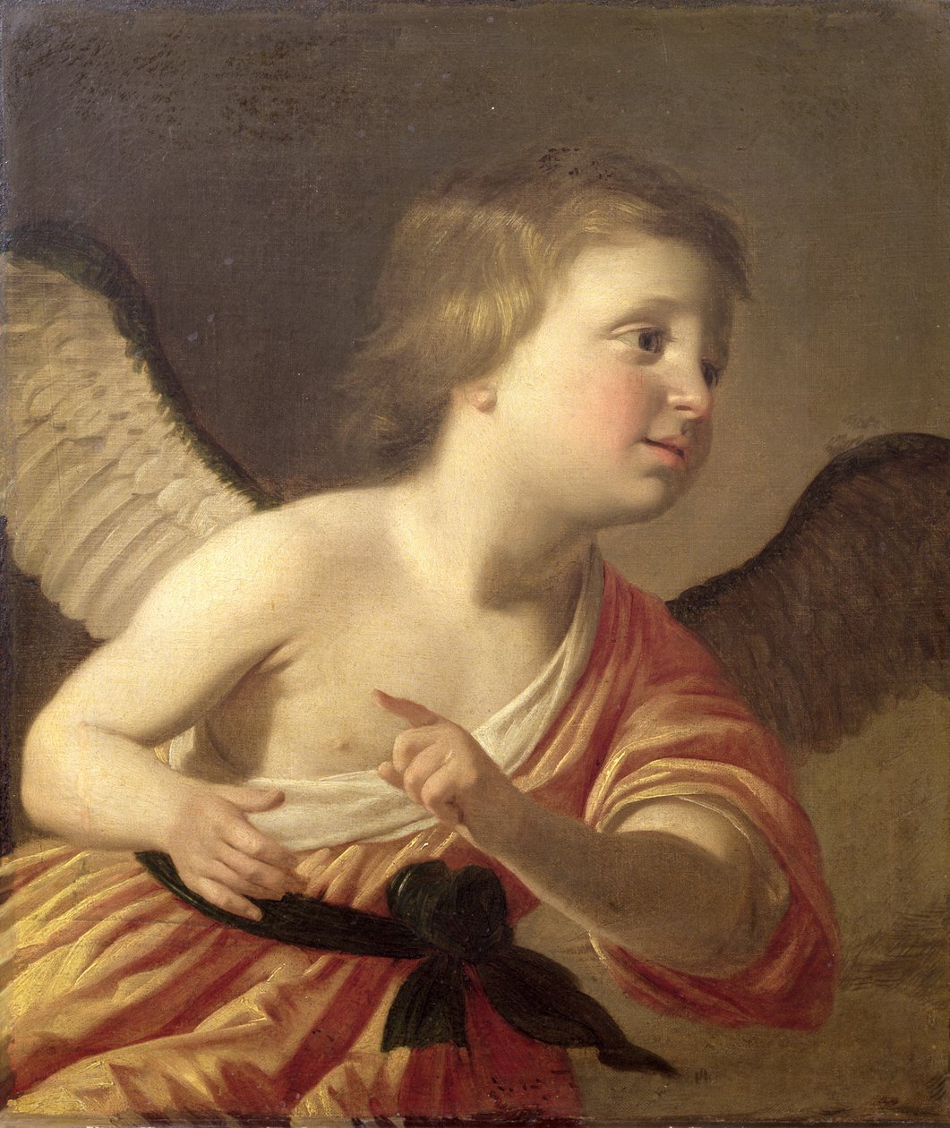 Porträtt av den unge prins Maurice av Böhmen (1620-53) som Amor av Gerrit van Honthorst