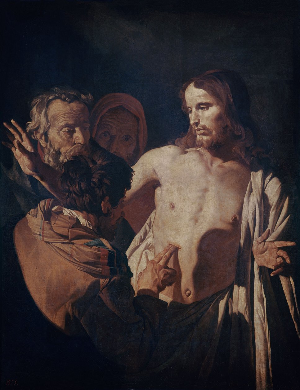 The Incredulity of Saint Thomas, c.1620 (olja på duk) av Gerrit van Honthorst
