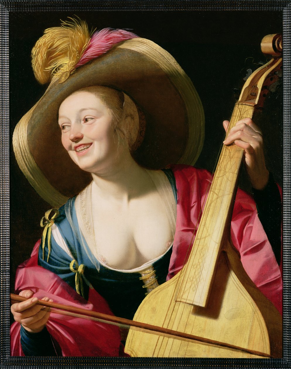 Viola-da-gamba-spelare (se även 64635) av Gerrit van Honthorst