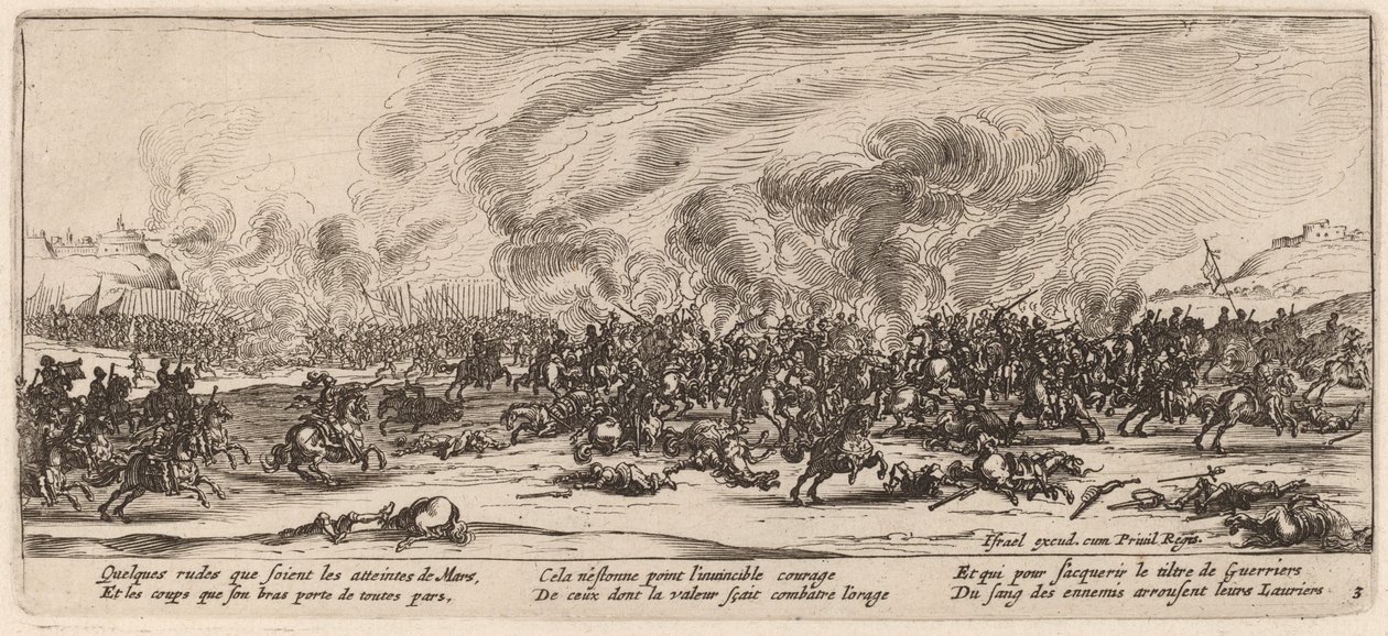 Slaget av Gerrit van Schagen after Jacques Callot