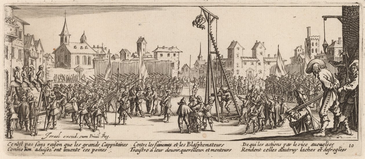 Strappado av Gerrit van Schagen after Jacques Callot