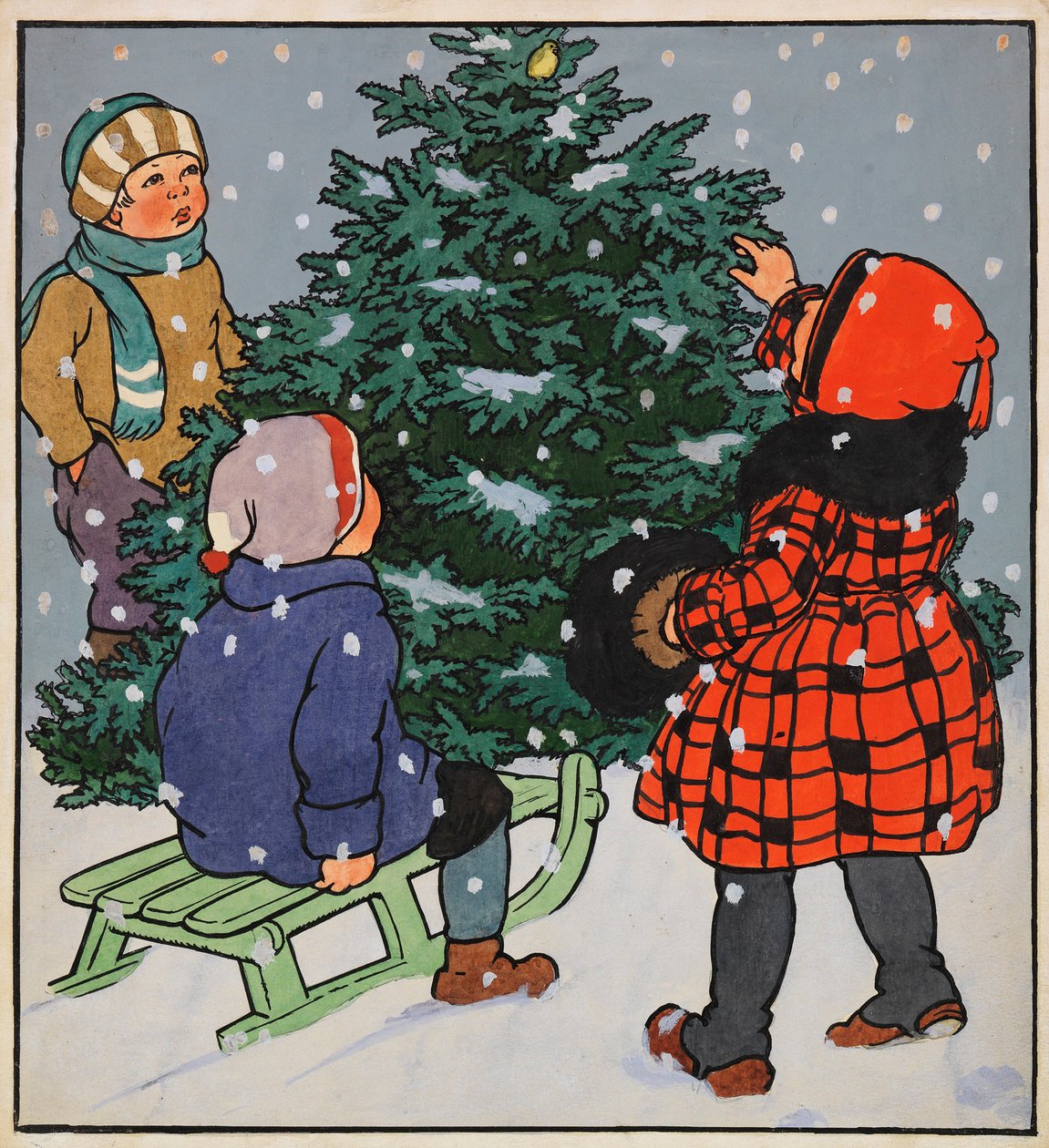 Illustration till Min kära lilla bok, 1928. av Gertrud Caspari