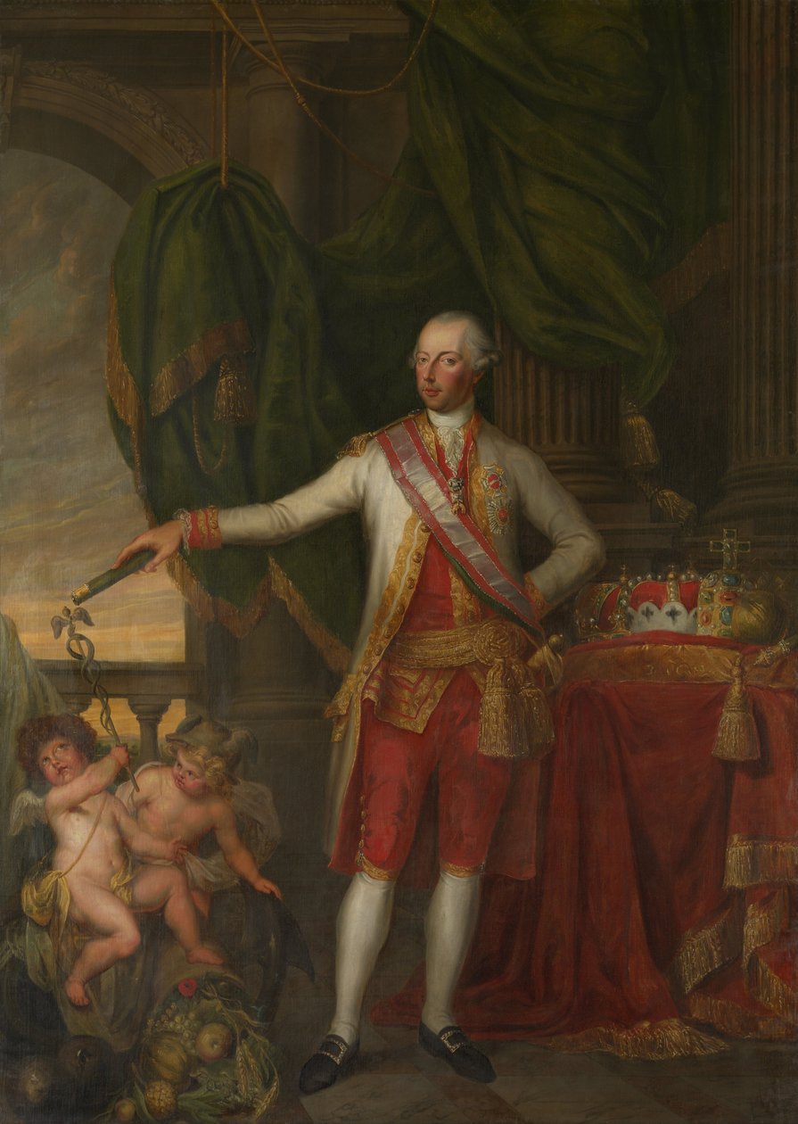 Porträtt av kejsar Josef II 1741-1790, andra hälften av 1700-talet. av Gertrude Cornélie Marie de Pélichy